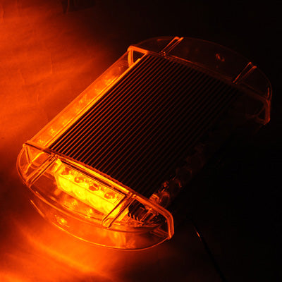 24W Warning Mini Light Bar Strobe Light with 6pcs 4-LED Bars, Yellow Light - Warning Lights by buy2fix | Online Shopping UK | buy2fix