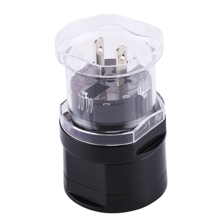 All in 1 EU + AU + UK + US Plug Travel Universal Adaptor(Black) - Plug Adaptor by buy2fix | Online Shopping UK | buy2fix