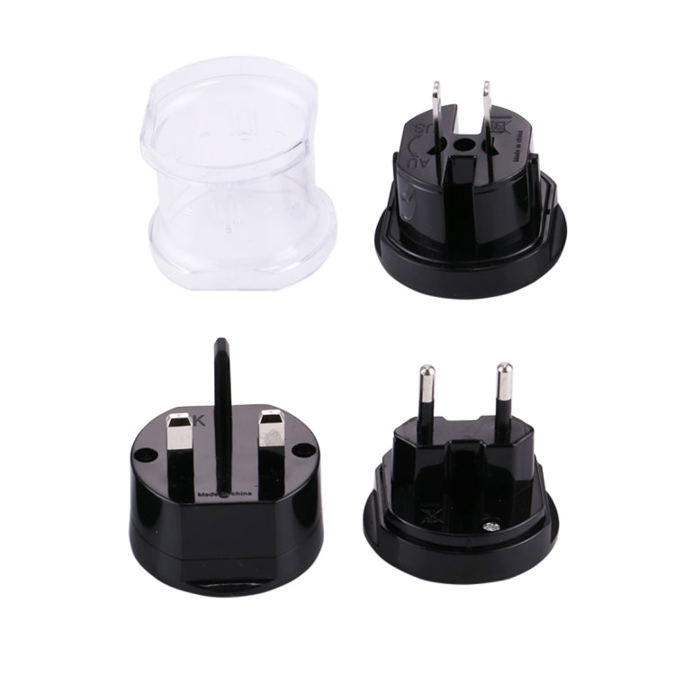 All in 1 EU + AU + UK + US Plug Travel Universal Adaptor(Black) - Plug Adaptor by buy2fix | Online Shopping UK | buy2fix