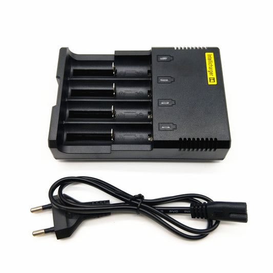Universal Lithium Battery Charger for 26650 / 22650 / 18650 / 17670 / 18490 / 17500 / 17335 / 16340 / 14500 / 10440 (100V - 240V)(Black) - Charger & Converter by buy2fix | Online Shopping UK | buy2fix