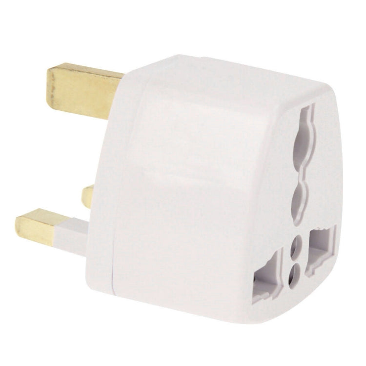 Plug Adapter, Travel Power Adaptor with UK Socket Plug(White) - Plug Adaptor by buy2fix | Online Shopping UK | buy2fix