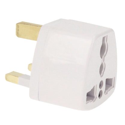 Plug Adapter, Travel Power Adaptor with UK Socket Plug(White) - Plug Adaptor by buy2fix | Online Shopping UK | buy2fix