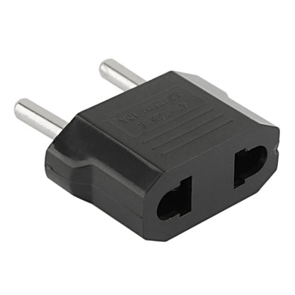 4pcs US to EU Plug Charger Adapter, Travel Power Adapter with Europe Socket Plug(Black) - Plug Adaptor by buy2fix | Online Shopping UK | buy2fix