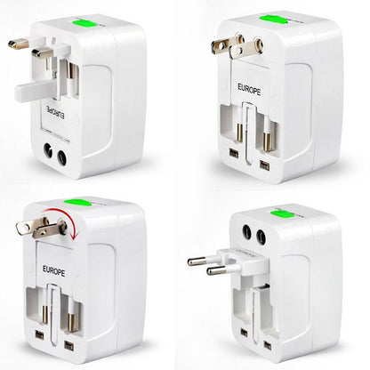 Plug Adapter, Universal EU US UK AU Travel AC Power Adaptor Plug(White) - Plug Adaptor by buy2fix | Online Shopping UK | buy2fix