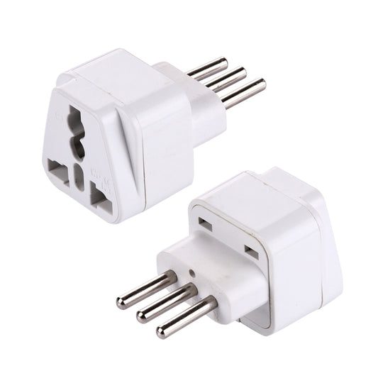 Plug Adapter, Travel Power Adaptor with Italian Plug(White) - Plug Adaptor by buy2fix | Online Shopping UK | buy2fix