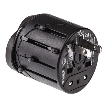 All in 1 EU + AU + UK + US Plug Travel Universal Adaptor, Size: 60 x 58 x 56mm(Black) - Plug Adaptor by buy2fix | Online Shopping UK | buy2fix