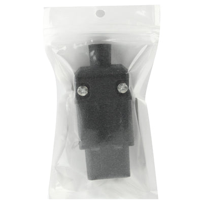 3 Prong Male AC Wall Universal Travel Power Socket Plug Adaptor(Black) - Plug Adaptor by buy2fix | Online Shopping UK | buy2fix