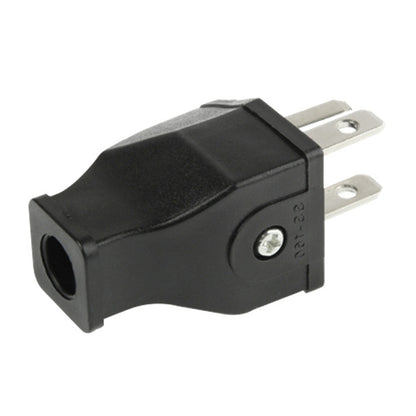 US Plug Male AC Wall Universal Travel Power Socket Plug Adaptor(Black) - Plug Adaptor by buy2fix | Online Shopping UK | buy2fix