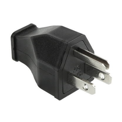 US Plug Male AC Wall Universal Travel Power Socket Plug Adaptor(Black) - Plug Adaptor by buy2fix | Online Shopping UK | buy2fix