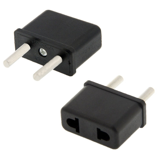US / AU Plug to EU Plug AC Wall Universal Travel Power Socket Plug Adaptor(Black) - Plug Adaptor by buy2fix | Online Shopping UK | buy2fix