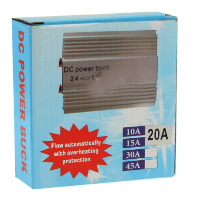 DC 24V to 12V Car Power Step-down Transformer, Rated Output Current: 20A - Voltage Stabilizer by buy2fix | Online Shopping UK | buy2fix