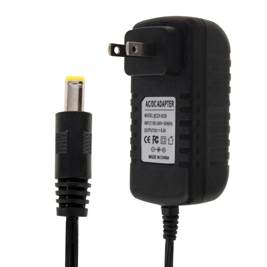 US Plug AC 100-240V to DC 5V 5A Power Adapter, Tips: 5.5 x 2.1mm, Cable Length: about 1.2m(Black) - AC Adapers by buy2fix | Online Shopping UK | buy2fix