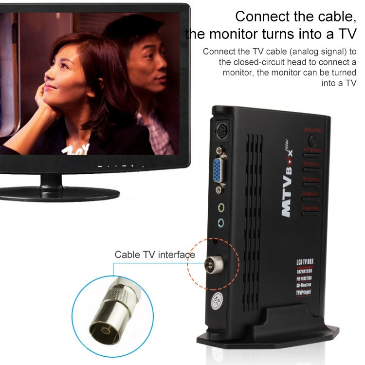 HD LCD TV-Box with Remote Control, TV (PAL-BG+PAL-DK)(Black) - Others by buy2fix | Online Shopping UK | buy2fix