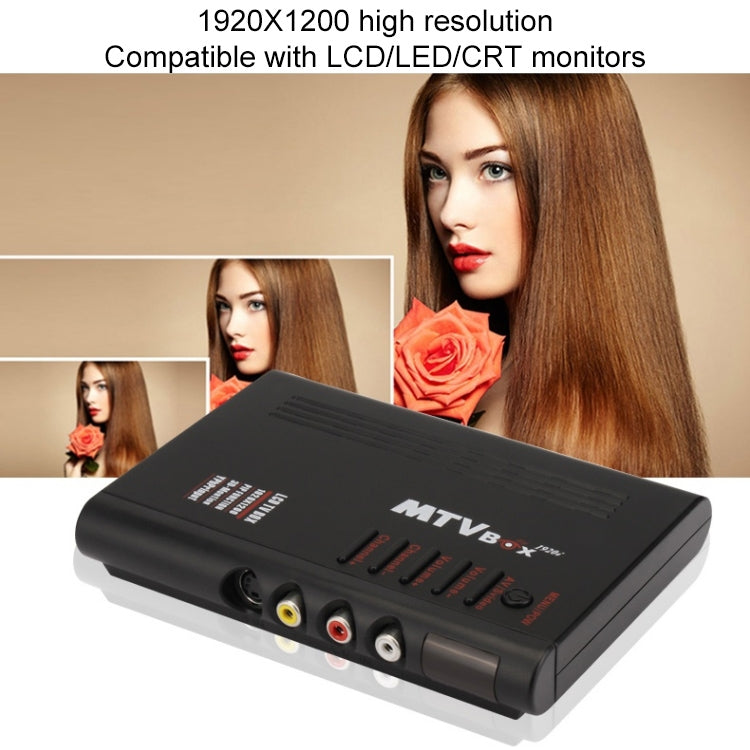 HD LCD TV-Box with Remote Control, TV (PAL-BG+PAL-DK)(Black) - Others by buy2fix | Online Shopping UK | buy2fix