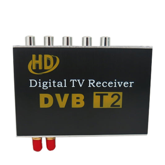 High Speed 90km/h H.264 / AVC MPEG4 Mobile Digital Car DVB-T2 TV Receiver, Suit for Europe / Singapore / Thailand / Africa ect. Market(Black) - DVB-T & Analog Solutions by buy2fix | Online Shopping UK | buy2fix