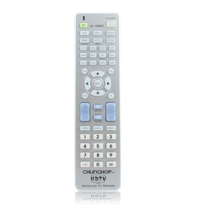 Chunghop Universal TV Remote Control with Specific HDTV Navigation Feature (H-1080E)(Silver) - Universal by CHUNGHOP | Online Shopping UK | buy2fix