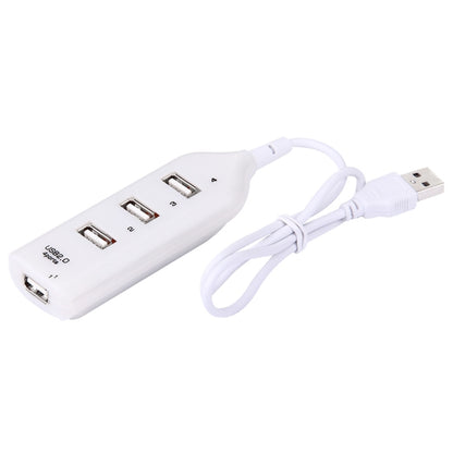4 Ports USB 2.0 HUB, Cable Length: 30cm (White) - USB 2.0 HUB by buy2fix | Online Shopping UK | buy2fix