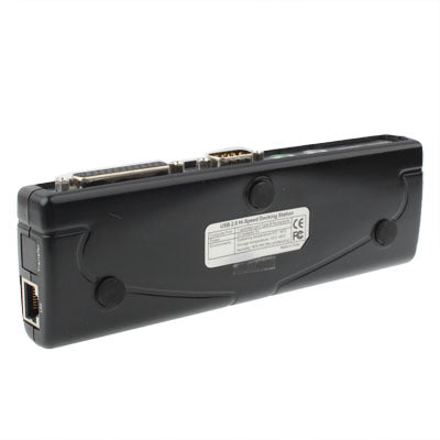 Hi-speed USB 2.0 Docking Station with 8 Ports (2xUSB 2.0 + PS2 Mouse + PS2 Keyboard + RS232 + DB25 + LAN + Upstream),Black(Black) by buy2fix