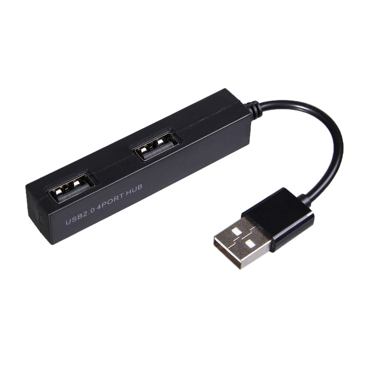 High Speed 480Mbps 4 Ports USB 2.0 HUB Portable USB Splitter(Black) by buy2fix