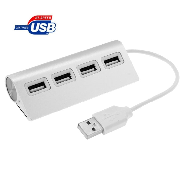 High Speed 480Mbps 4 Ports USB 2.0 HUB Mini Aluminum USB Splitter by buy2fix