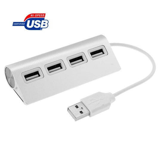 High Speed 480Mbps 4 Ports USB 2.0 HUB Mini Aluminum USB Splitter by buy2fix
