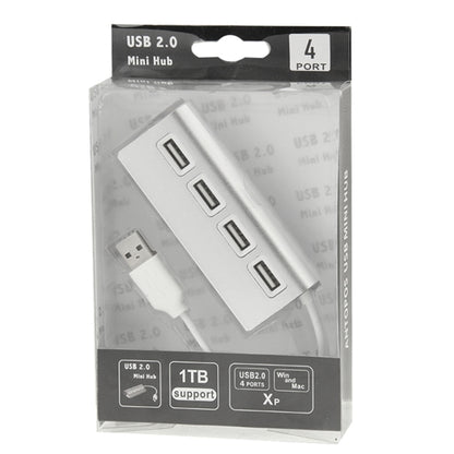 High Speed 480Mbps 4 Ports USB 2.0 HUB Mini Aluminum USB Splitter by buy2fix