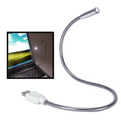 USB Flexible LED Light, Length: 27cm(Silver) - USB Light by buy2fix | Online Shopping UK | buy2fix