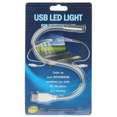 USB Flexible LED Light, Length: 27cm(Silver) - USB Light by buy2fix | Online Shopping UK | buy2fix