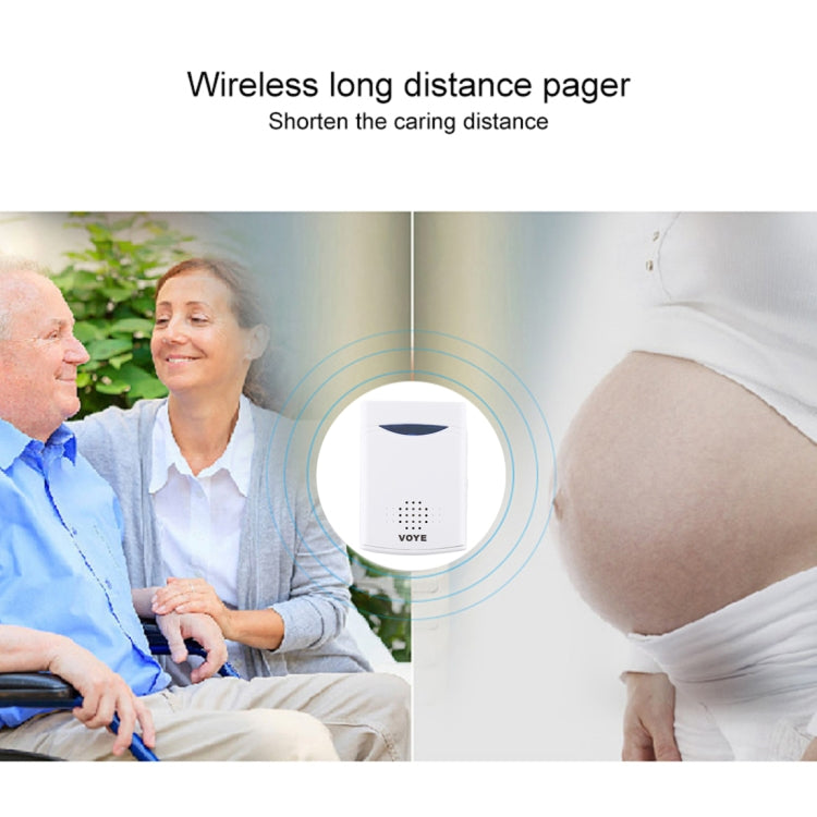 VOYE V006A Home Music Remote Control Wireless Doorbell with 38 Polyphony Sounds(White) - Wireless Doorbell by VOYE | Online Shopping UK | buy2fix