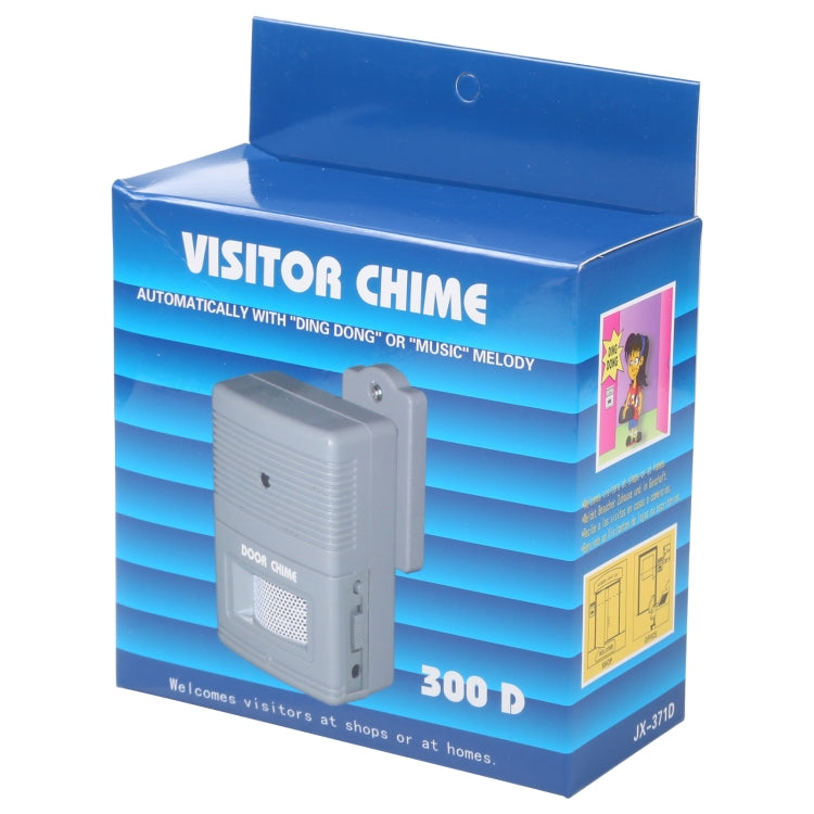 300D Wireless Visitor Alarm Entry Alert Door Chime(Grey) - Sensor Doorbell by buy2fix | Online Shopping UK | buy2fix