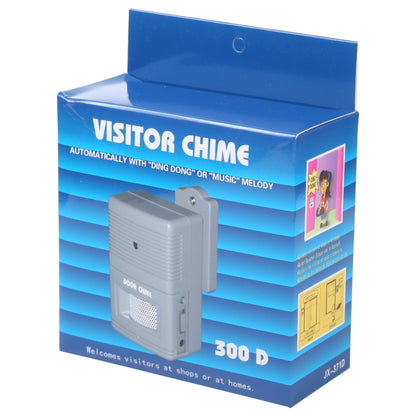 300D Wireless Visitor Alarm Entry Alert Door Chime(Grey) - Sensor Doorbell by buy2fix | Online Shopping UK | buy2fix