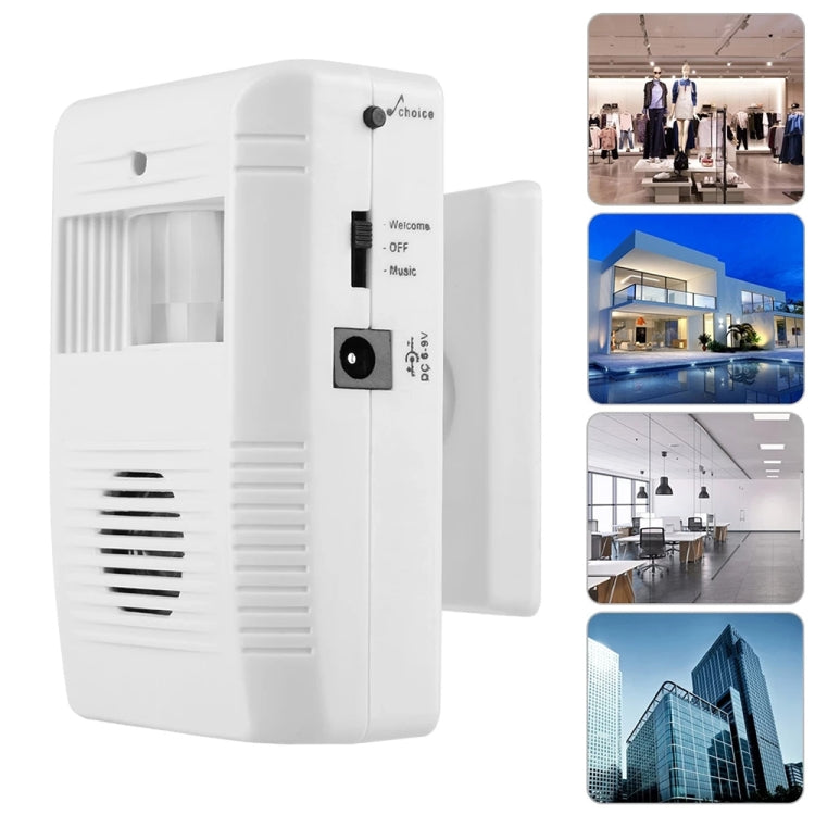 Infrared Sensor Electronic Guest Welcome Doorbell(White) - Sensor Doorbell by buy2fix | Online Shopping UK | buy2fix