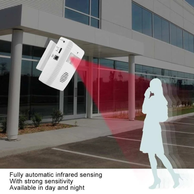 Infrared Sensor Electronic Guest Welcome Doorbell(White) - Sensor Doorbell by buy2fix | Online Shopping UK | buy2fix