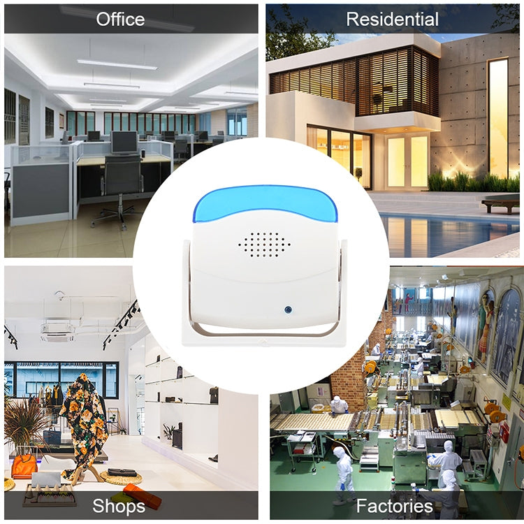 AK-01 Electronic Guest-Saluting Wireless Doorbell(White) - Other Device by buy2fix | Online Shopping UK | buy2fix