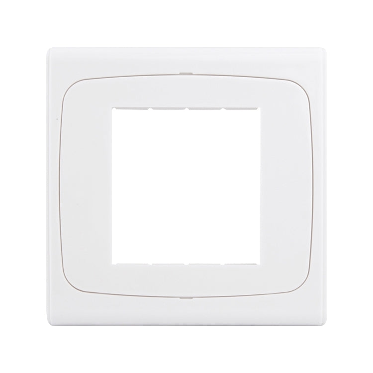 Wall Plate with Screw for Blank Inserts - 3 Hole, Use around the world(White) by buy2fix