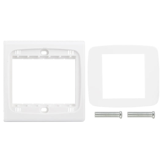 Wall Plate with Screw for Blank Inserts  - 3 Hole, Use around the world(White) -  by buy2fix | Online Shopping UK | buy2fix
