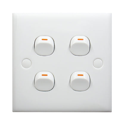 Electric Wall Switch (Size: 86 x 86mm) -  by buy2fix | Online Shopping UK | buy2fix