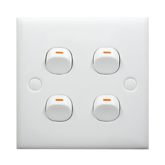 Electric Wall Switch (Size: 86 x 86mm) -  by buy2fix | Online Shopping UK | buy2fix