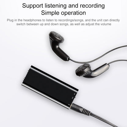 3 in 1 Mini Voice Recorder + 8GB Flash Disk + MP3 Player(Black) - U-Disk Recorder by buy2fix | Online Shopping UK | buy2fix