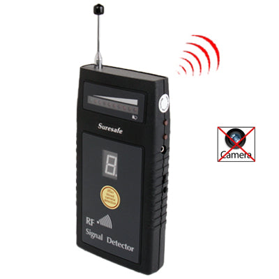 RF Signal Detector / Wireless & Wired Camera Detector / Bug Detector / Radio Frequency Devices with Digit Sensitivity Display (SH-055U8L)(Black) - RF Signal Detector by buy2fix | Online Shopping UK | buy2fix