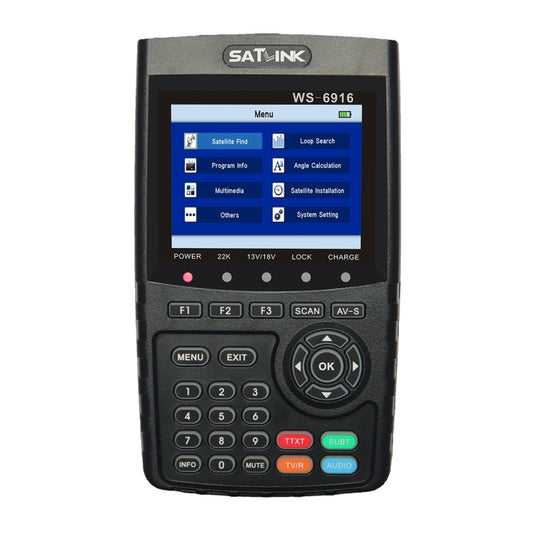 SATLINK WS6916 Digital Satellite Signal Finder Meter, 3.5 inch TFT LCD Screen, Support DVB-S / S2, MPEG-2 / MPEG-4(EU Plug) - Satellite Finder by buy2fix | Online Shopping UK | buy2fix