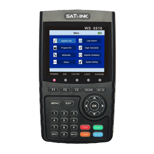 SATLINK WS6916 Digital Satellite Signal Finder Meter, 3.5 inch TFT LCD Screen, Support DVB-S / S2, MPEG-2 / MPEG-4(AU Plug) - Satellite Finder by buy2fix | Online Shopping UK | buy2fix