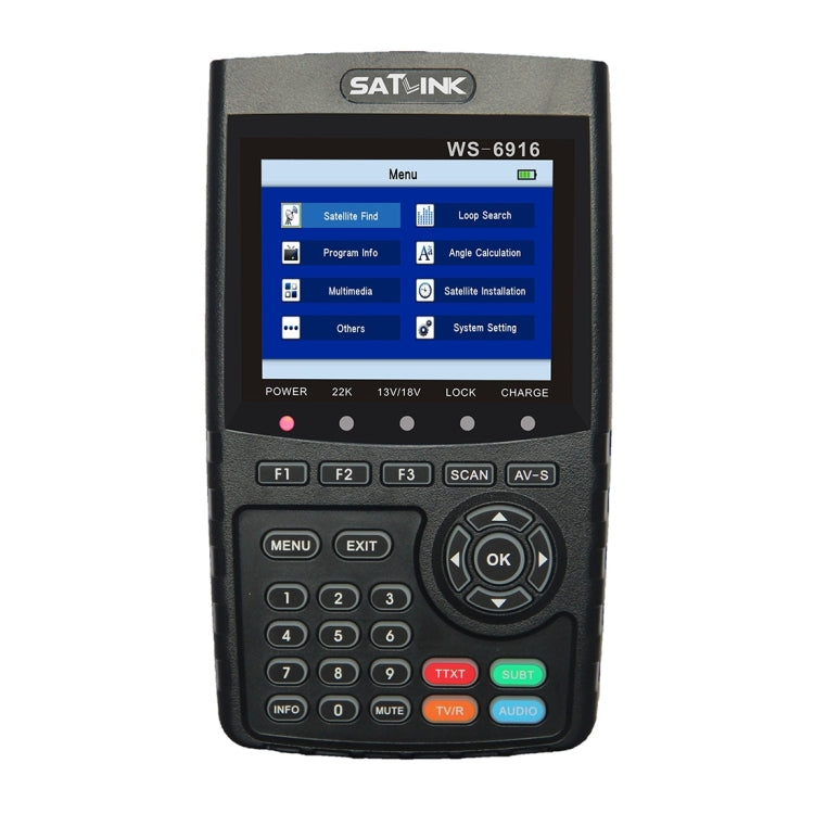 SATLINK WS6916 Digital Satellite Signal Finder Meter, 3.5 inch TFT LCD Screen, Support DVB-S / S2, MPEG-2 / MPEG-4(US Plug) - Satellite Finder by buy2fix | Online Shopping UK | buy2fix