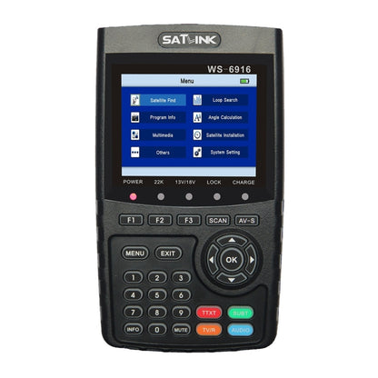 SATLINK WS6916 Digital Satellite Signal Finder Meter, 3.5 inch TFT LCD Screen, Support DVB-S / S2, MPEG-2 / MPEG-4(US Plug) - Satellite Finder by buy2fix | Online Shopping UK | buy2fix