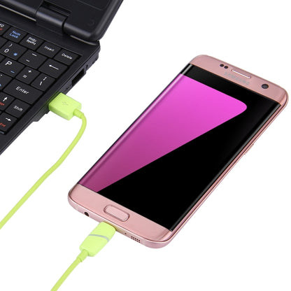 1M Circular Bobbin Gift Box Style Micro USB to USB 2.0 Data Sync Cable with LED Indicator Light, For Samsung, HTC, Sony, Huawei, Xiaomi(Green) by buy2fix