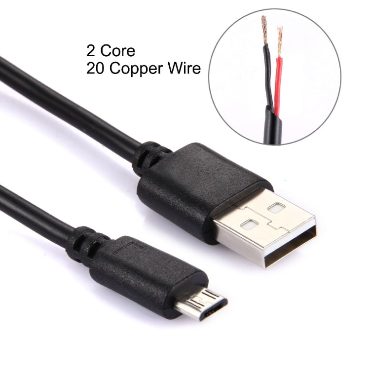 2 Cores 20 Copper Wires Micro USB to USB 2.0 Charging Cable, Cable Length: About 30cm by buy2fix