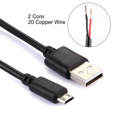 2 Cores 20 Copper Wires Micro USB to USB 2.0 Charging Cable, Cable Length: About 30cm by buy2fix
