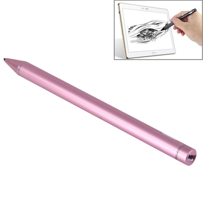 Universal Rechargeable Capacitive Touch Screen Stylus Pen with 2.3mm Superfine Metal Nib, For iPhone, iPad, Samsung, and Other Capacitive Touch Screen Smartphones or Tablet PC(Rose Gold) by buy2fix