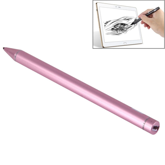 Universal Rechargeable Capacitive Touch Screen Stylus Pen with 2.3mm Superfine Metal Nib, For iPhone, iPad, Samsung, and Other Capacitive Touch Screen Smartphones or Tablet PC(Rose Gold) by buy2fix