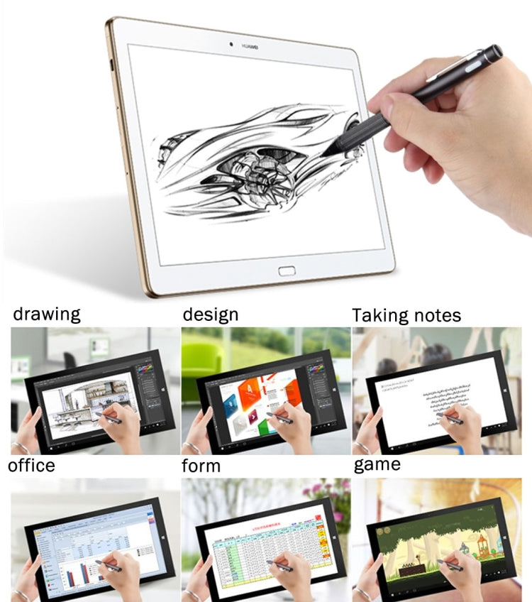 Universal Rechargeable Capacitive Touch Screen Stylus Pen with 2.3mm Superfine Metal Nib, For iPhone, iPad, Samsung, and Other Capacitive Touch Screen Smartphones or Tablet PC(Rose Gold) by buy2fix